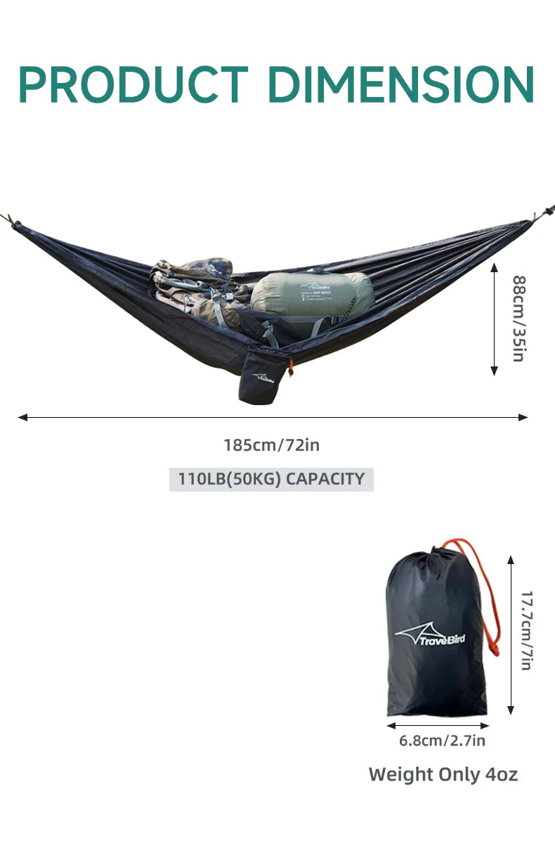 Compact Storage Organizer for Camping Hammocks Waterproof Camping Gear Storage Portable Hammock Accessory for Hiking Backpacking