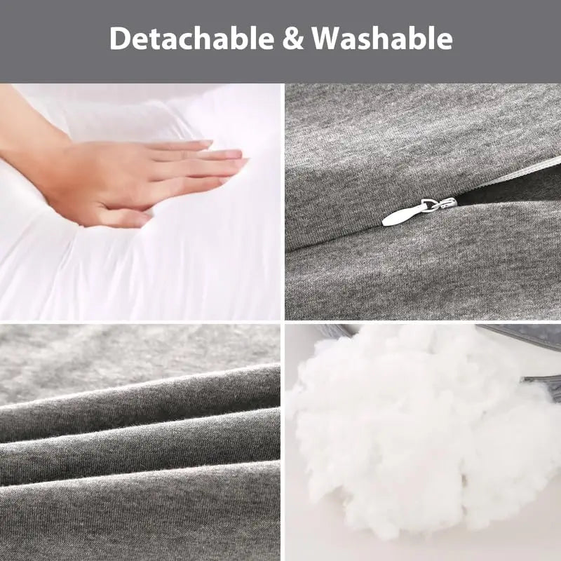 H-shaped Pregnancy Pillow Adjustable ,Maternity Pillow for Side Sleepers,Pregnancy Body Pillow with Lumbar & Abdominal Support
