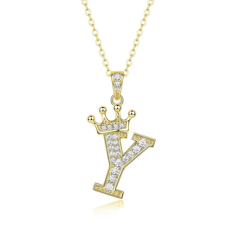 Collana con Lettere dell'Alfabeto in Moissanite D Color VVS1 Certificata