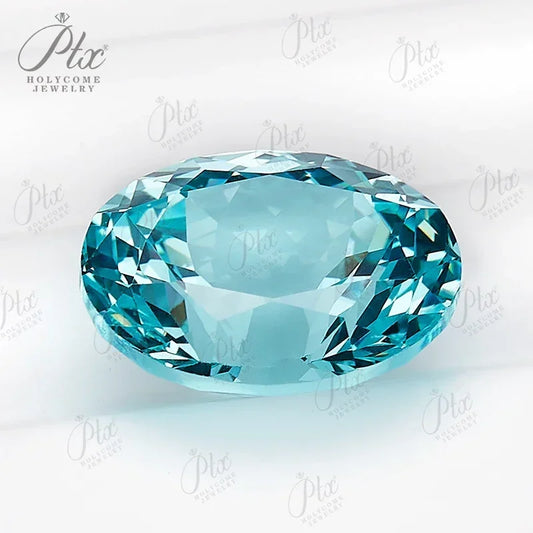 Tormalina Paraiba Lab Grown Taglio Ovale con Certificato