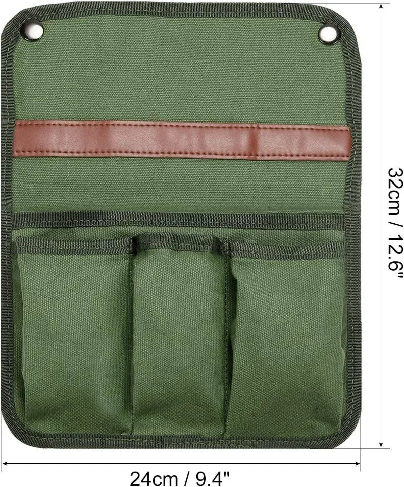 Camping Chair Armrest Storage Bag Canvas Folding Chair Organizer Side Pocket Pouch Bag For Outdoor Camping Picnic Fishing Bag
