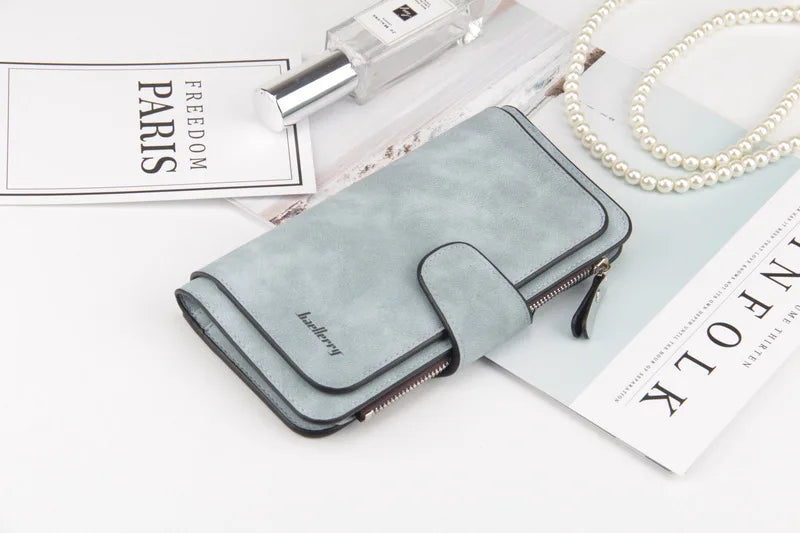 Baellerry High Quality Long Women's Wallet Buckle Multiple Card Slots Mobile Phone Bag Hand-held Bag Card Holders