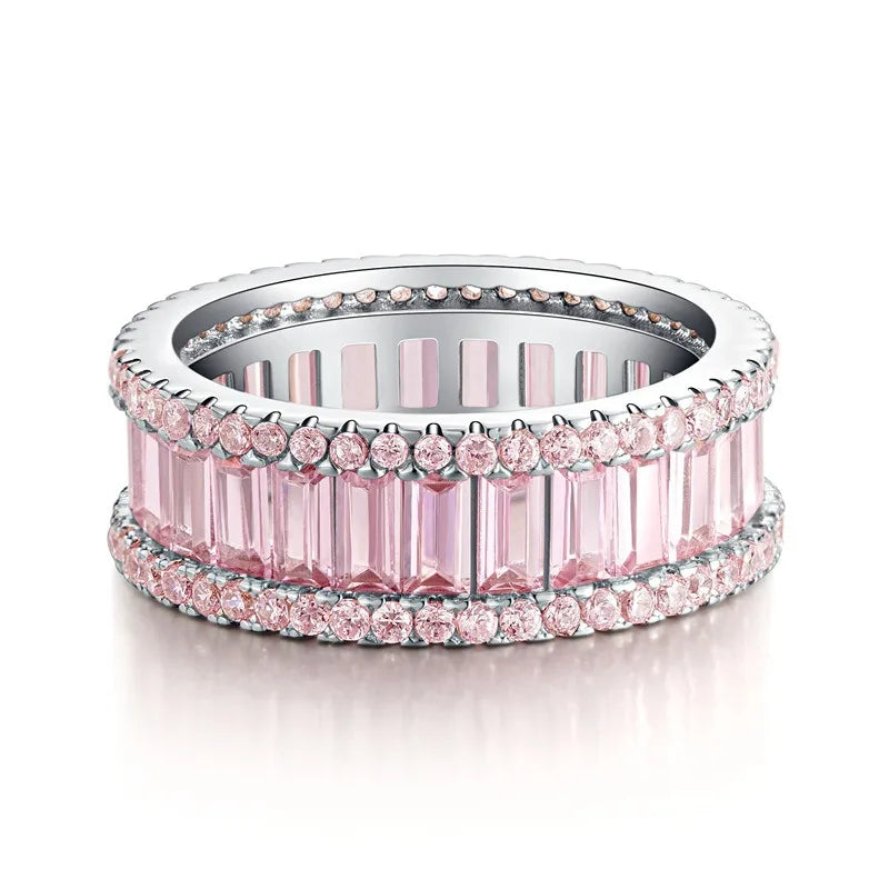 Collezione di Anelli con Zaffiri Rosa creati in Laboratorio