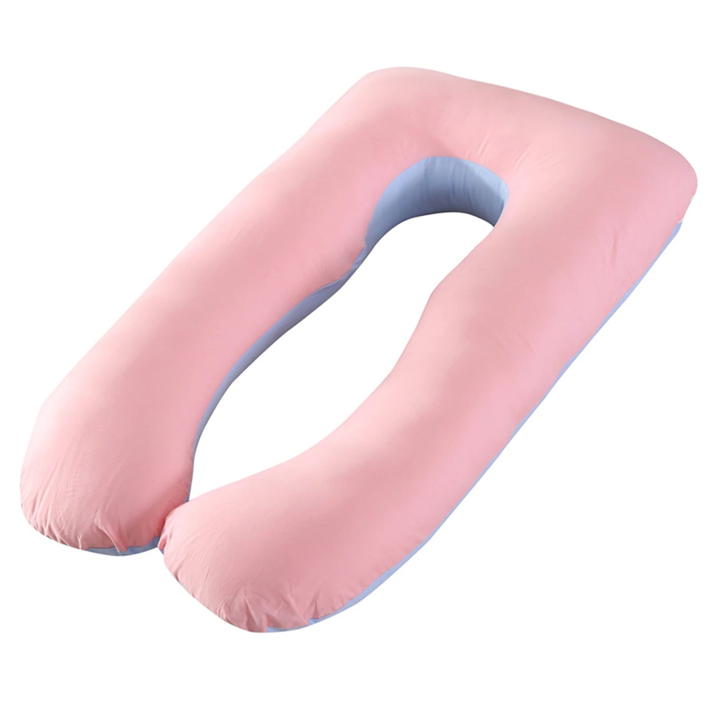 Full Body Support U-Shaped Pillow Cotton Pillowcase Comfy Breathable Pillow Case For Living Room U-shaped nap pillow Case