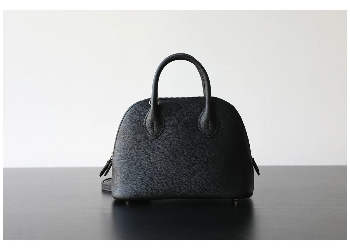 Borsa in Fiore di Pelle Goffrata