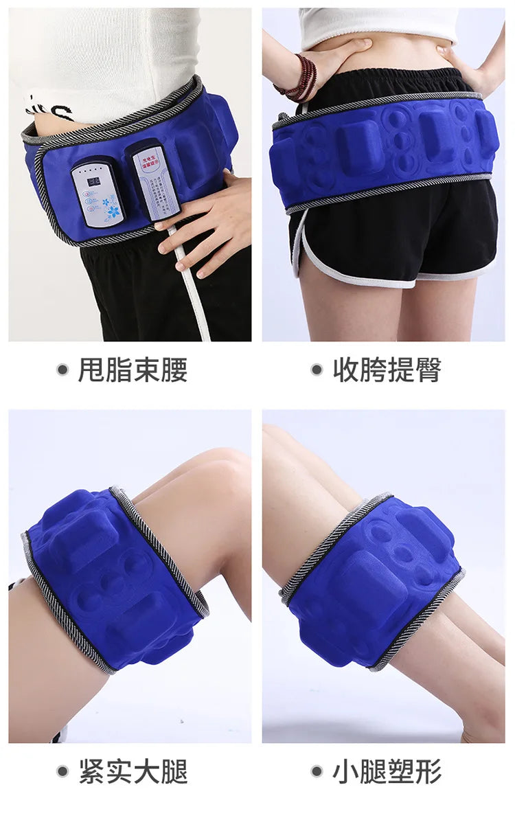 Bestseller Intelligent Vibration Massage Belt Waist Massager Hot Compress Moxibustion Lazy Body Fat Remover