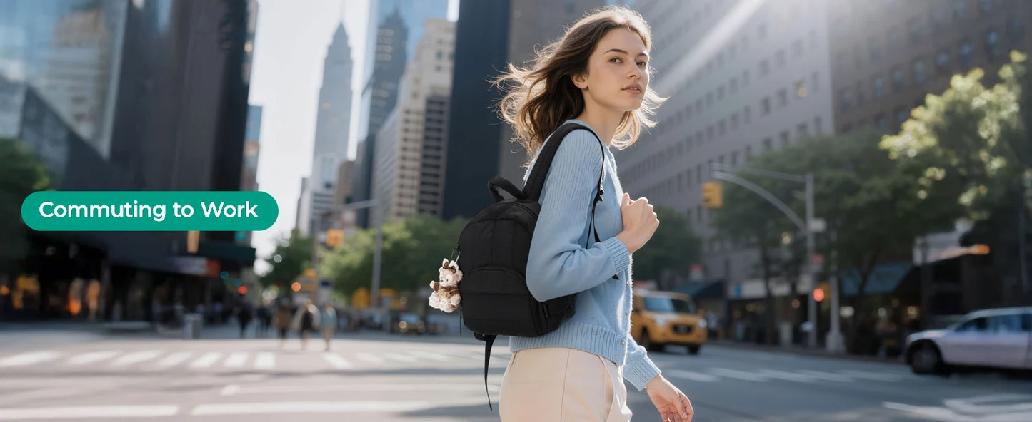 BAGSMART Mini Backpack for Women Lightweight Puffer Small Backpack Purse Quilted Casual Travel Daypack Cute Waterproof Bookbag