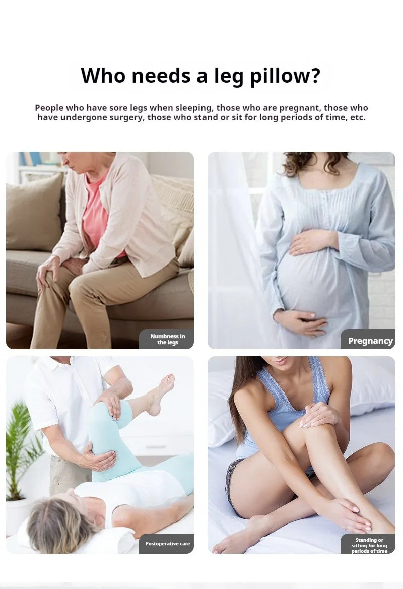 Ergonomic Memory Foam Leg Foot Raiser Pillow Support Cushion Foot Stress Relief Cushion Massage Support Body Pillow For Pregnant