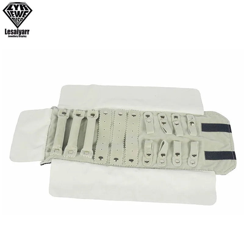 Jewelry Roll Up Bag Organizer Soft Velvet Travel Bags Necklace Earrings Ring Bracelet Carrier Storage Case Bangle Watch Holder