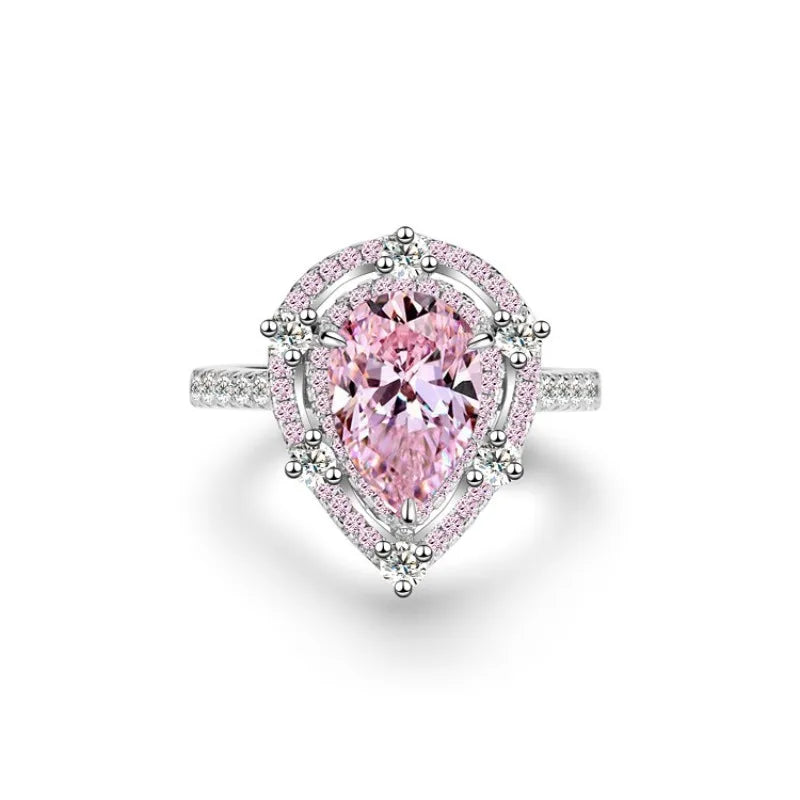 Collezione di Anelli con Zaffiri Rosa creati in Laboratorio