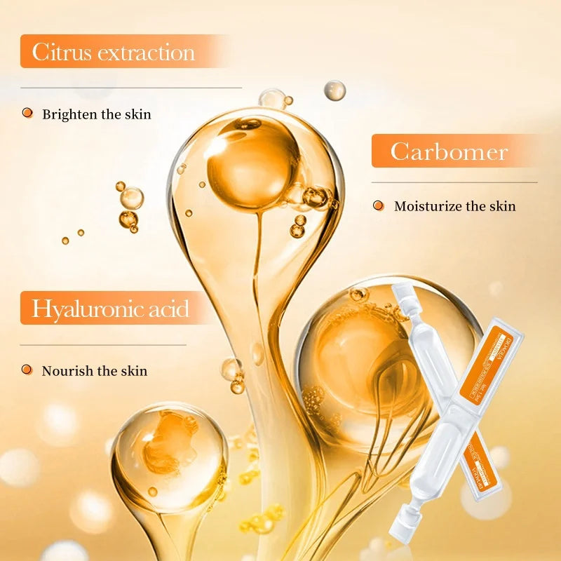 Vitamin C Serum (30Pcs and 30Pcs* 0.1kg Different Specifications to Choose from), Can Brighten, Moisturize, and Nourish the Skin, and Is Individually Packaged for Easy Portability.