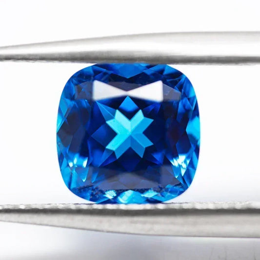 Square Cushion Gemstone Wholesale Lab Grown Cobalt Spinel VVS1 Charms Beads for Diy Jewel Making Materials Selectable AGL Certif