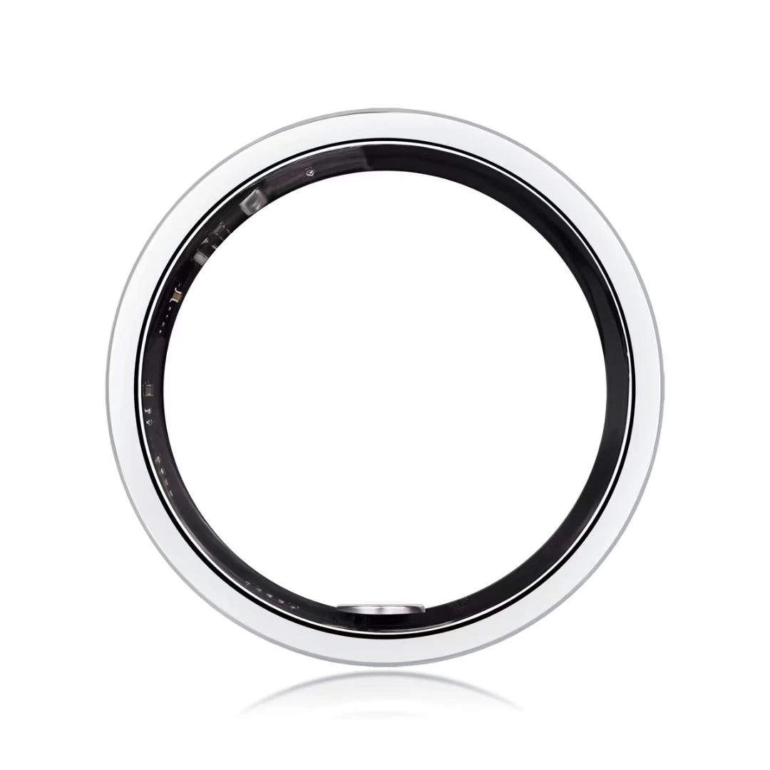JIUZUAN 925 Sterling Silver Band Moissanite Bluetooth Monitoring Heart Rate Blood Oxygen Healthy Sleep Waterproof Smart Ring