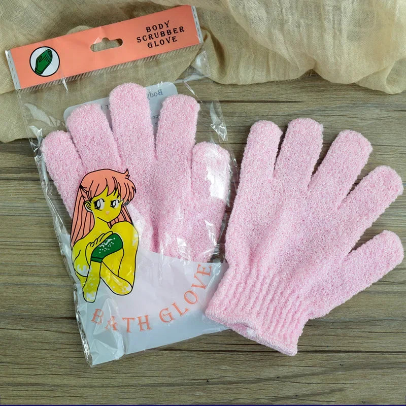 Body Cleaning Washcloth Soft Brush Home Hotel Bathroom Shower Ball Back Scrubber Set Exfoliating Skin Towel Bath Gloves