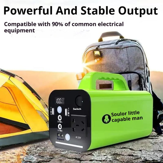 500W 80000mah Portable Power Station Emergency Power Supply Charging Station 220v for Home Power Bank Generator Battery Backup