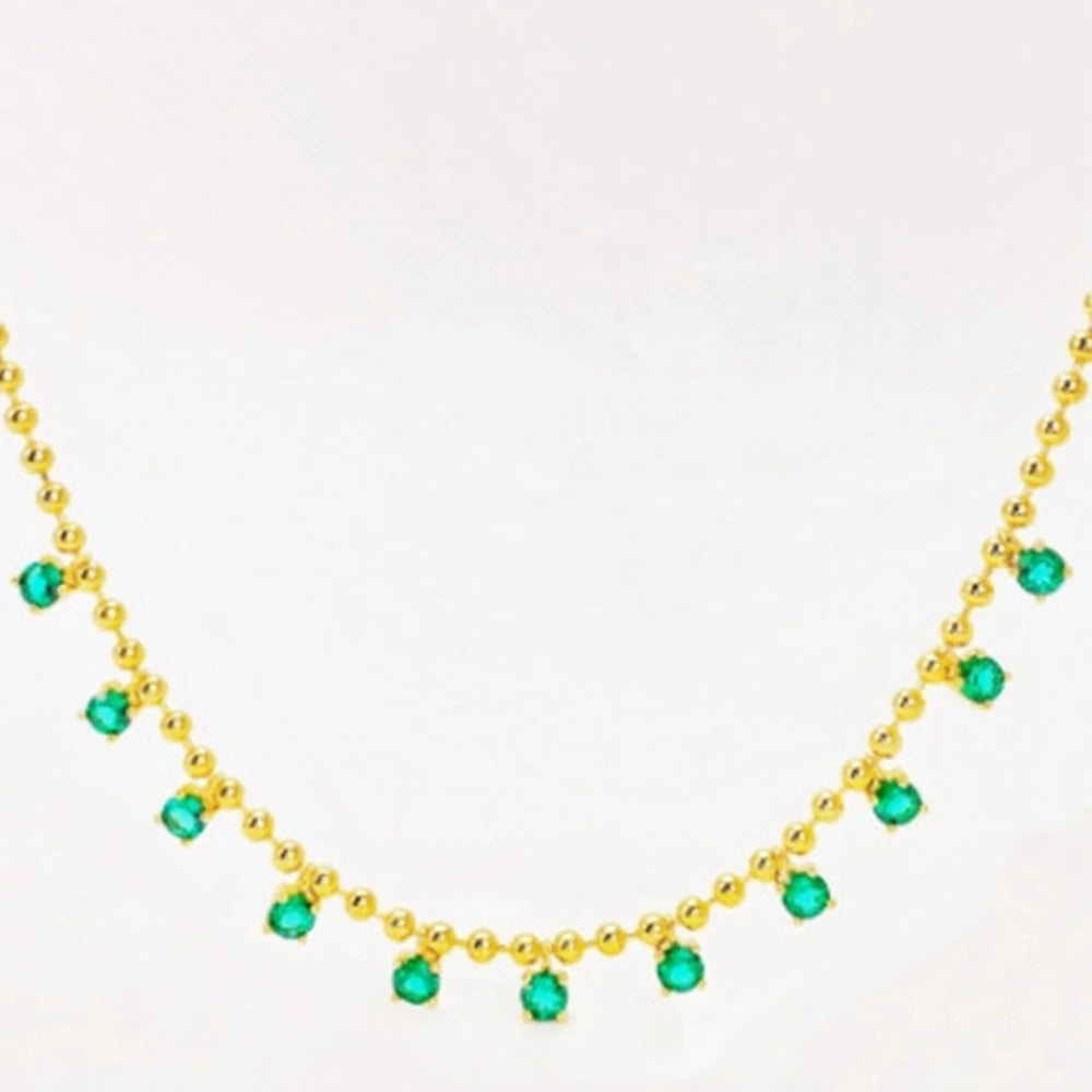 Wong Rain Vintage Solid 925 Sterling Silver Emerald Sapphire Ruby Gemstone Pendant Necklace Fine Jewelry for Women Wholesale