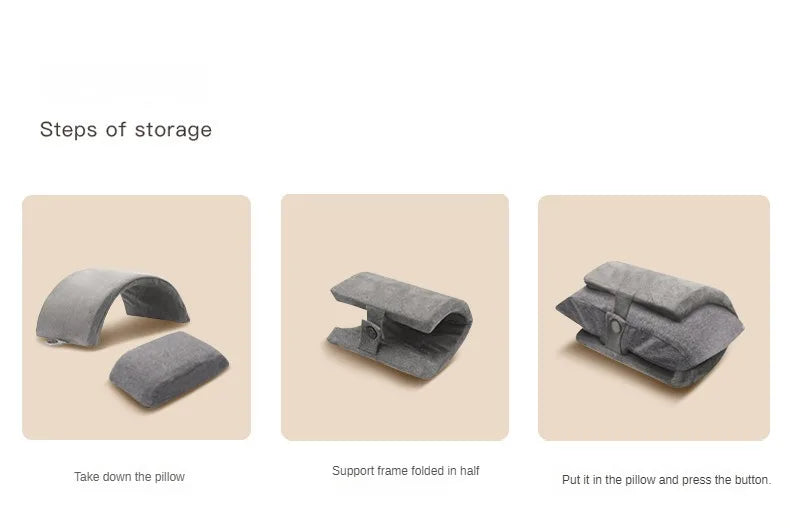 Pillow Folding Nap Pillow for Primary School Students Office Sleeping Pillow Office Sleeping Artifact Table Portable