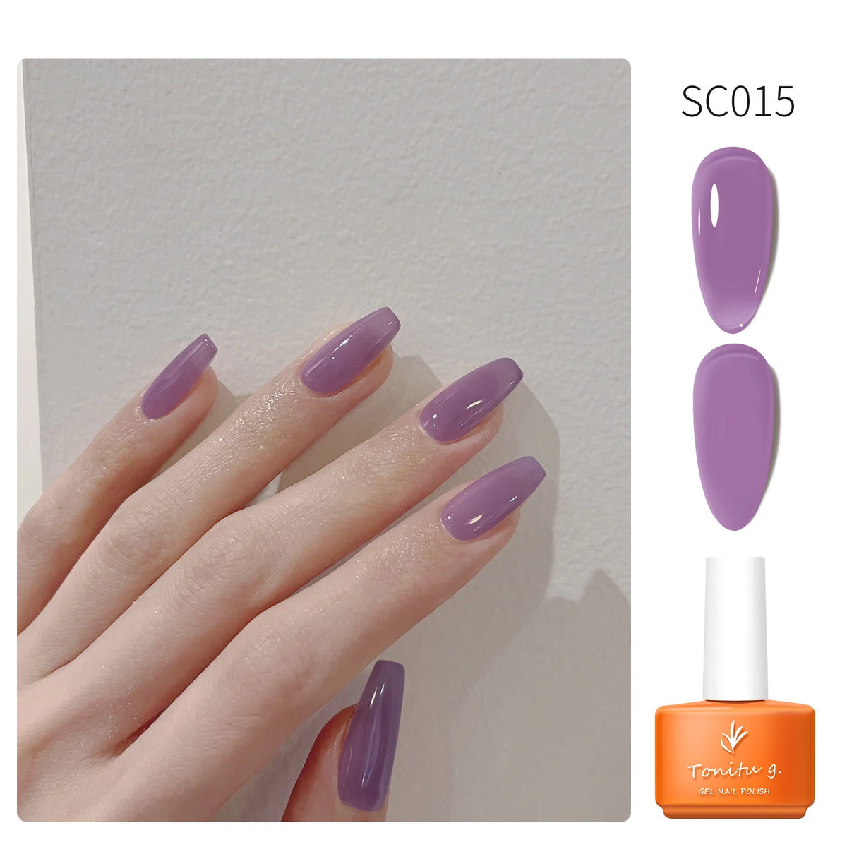 Tonitu G 7ml Semi-permanent Jelly Gel Nail Polish 59 Colors Natural Transparent  Summer Nails Art Soak Off  UV LED Gel  Varnish