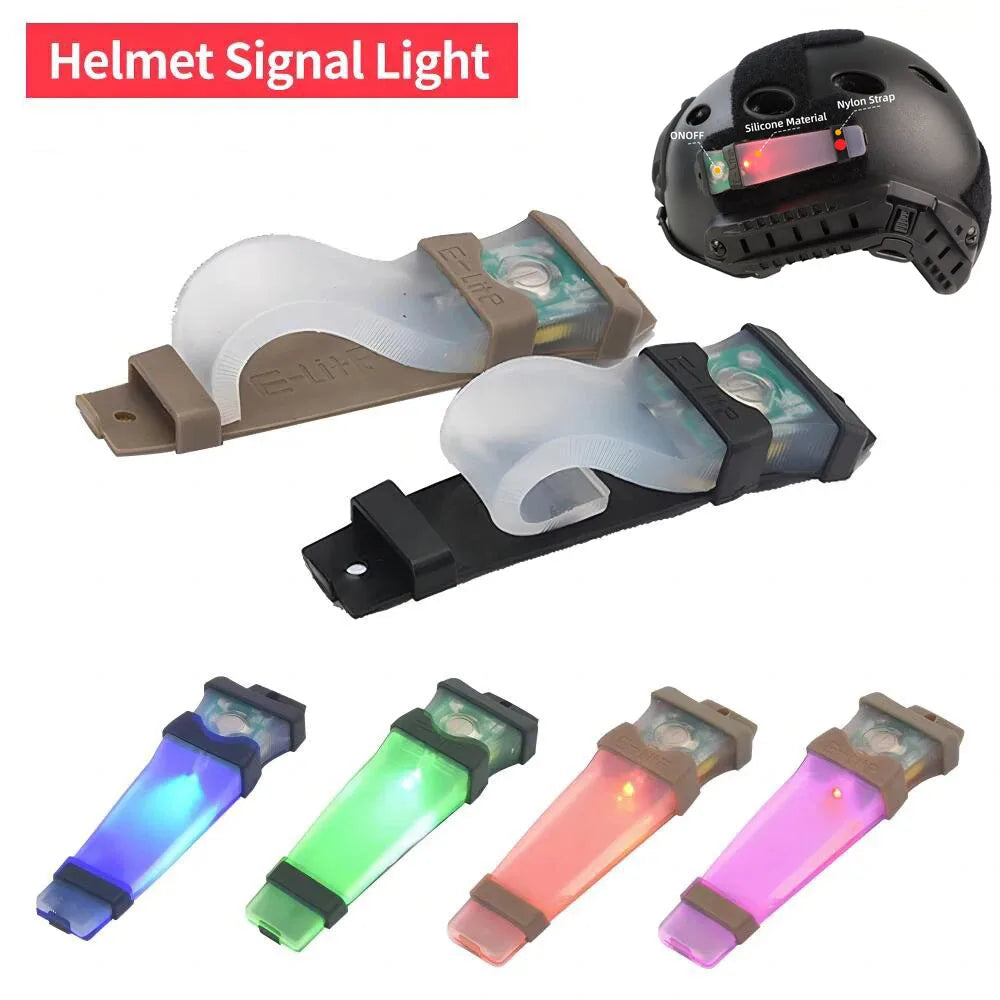 BOOIU Tactical FMA Helmet Safety Flashing Light IR Strobe Waterproof Outdoor Equipment Survival Signal Light Hiking Cycling Lamp