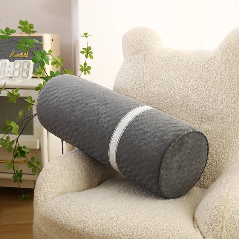 Cervical Neck Roll Memory Foam Pillow Bolster Pillow Round Neck Pillows Support for Sleeping Bolster Pillow for Bed Legs Back
