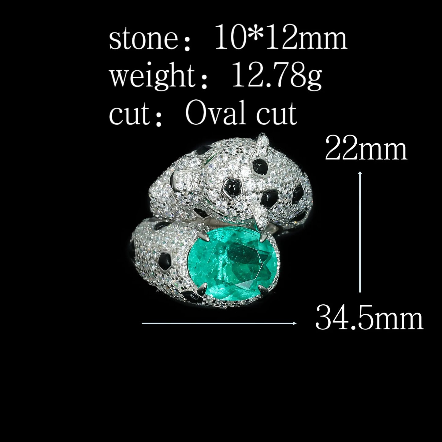 WUIHA Vintage 925 Sterling Silver Lab Sapphire Emerald High Carbon Diamonds Gemstone Wedding Band Engagement Ring Fine Jewelry