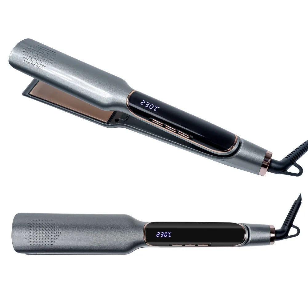 Hair Straightener 13 Gears Adjustable Temperature 2-in-1 Professional Flat Iron Fast Warm-up Styling Tool For Wet or Dry Hair