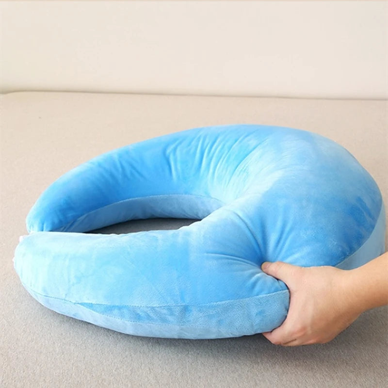 U-shaped Reading Pillow Ergonomic Waist Pillows Office Nap Pillow Sleeping Pillows  Sofa Surround Pillow Sitting Arm Support