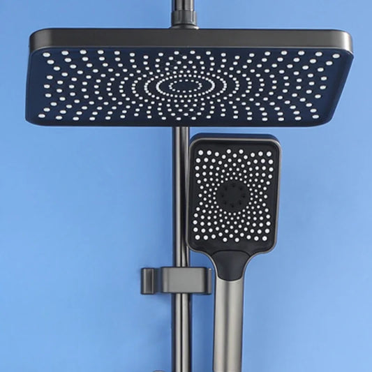 Bathroom Toilet Accessories Ceiling Shower Head Rainfall Bath Hydro Massage Mixer Black Faucet Complete Set bathroom shower