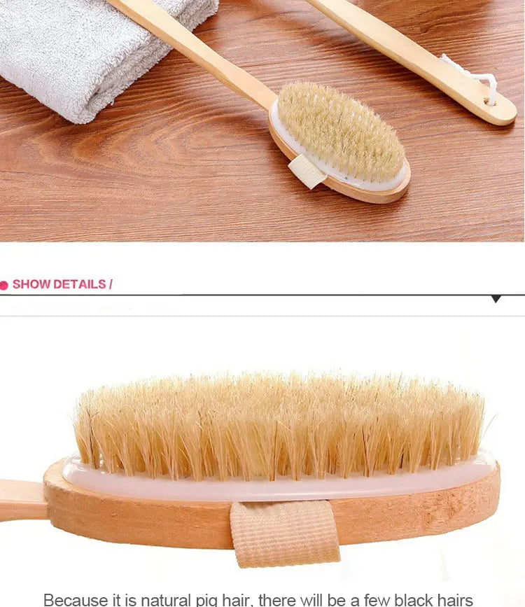 Detachable Shower Brush for The Back Bathroom Brush Back Dry Brushing Body Body Exfoliating Massage Shower