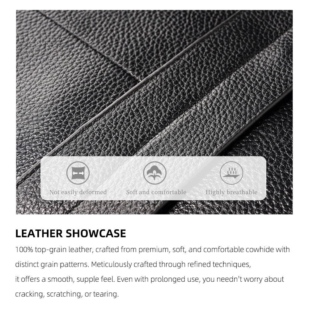 Zency Genuine Leather Backpack Bag Simple Casual Large Capacity Women's Knapsack Travel Outdoor Female Rucksack Unisex Mochilas