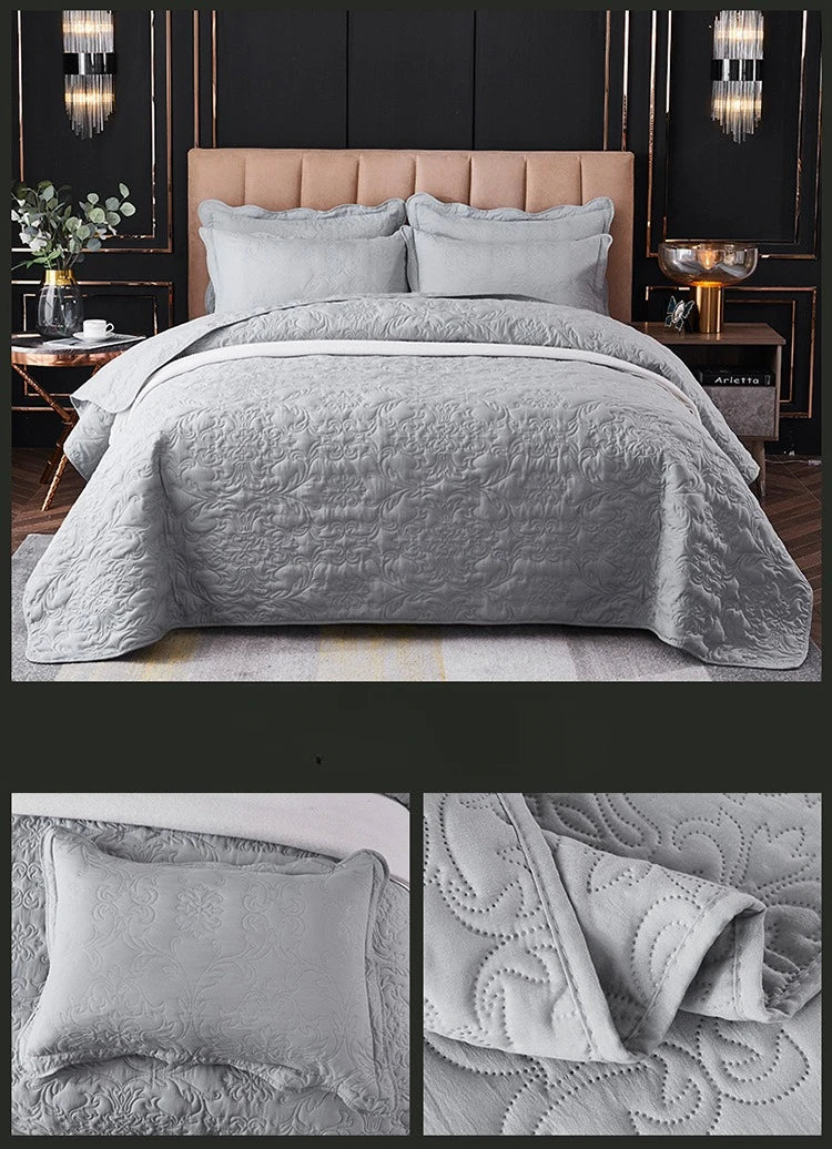 Summer Ultrasound Double King Queen Size Bedspreads Machine Washable Bed Cover Summer Soft Skin-friendly Blankets and Bedspreads