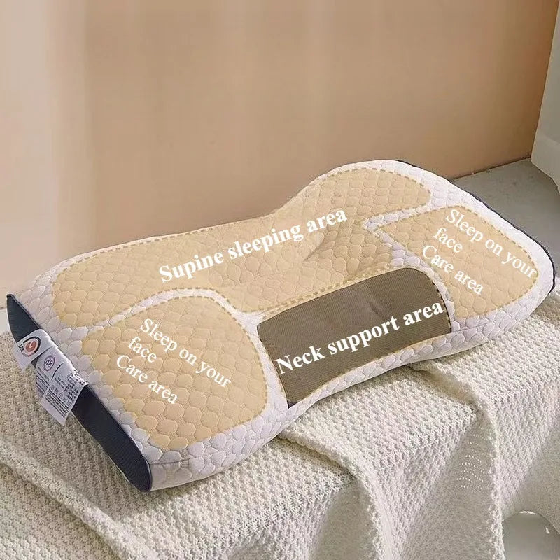 Honeycomb Waffle Pillow Insert - Breathable Massage Texture for Neck & Back Support, Moisture-Wicking Polyester