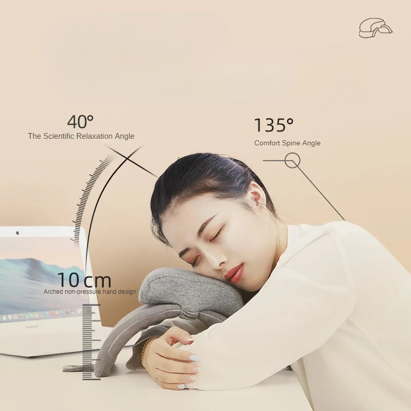 Pillow Folding Nap Pillow for Primary School Students Office Sleeping Pillow Office Sleeping Artifact Table Portable