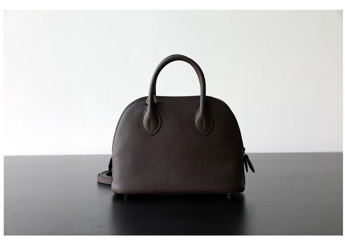 Borsa in Fiore di Pelle Goffrata