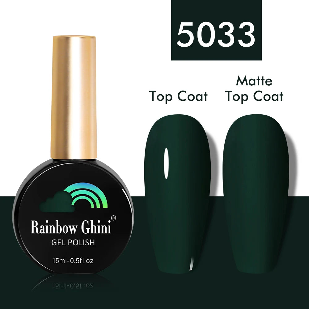 Rainbow Ghini 15ml Glitter Dark Red Gel Nail Polish Semi-Permanent Varnish UV Pale Red Nail Gel Art Supplies for Professionals