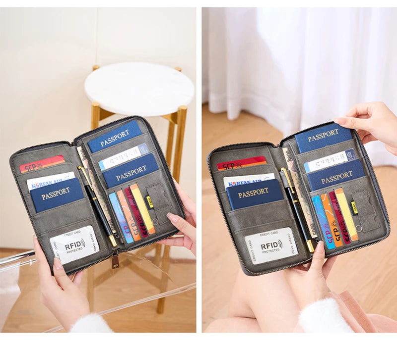 Porta Passaporto con Tecnologia RFID