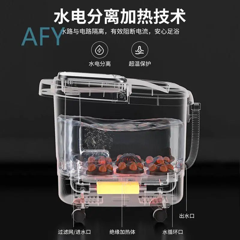 Portable Electric Foot Bath Bucket with Heating Constant Temperature and Automatic Massage for Home Use for Foot Spa Machine