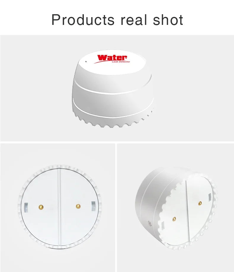 Tuya WiFi Water Leak Detector Flood Sensor Smart Life APP Remote Monitoring Flood Alert Overflow Security With Alexa Google