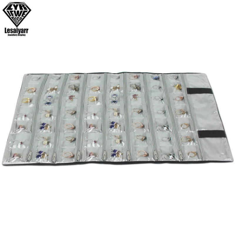 Jewelry Roll Up Bag Organizer Soft Velvet Travel Bags Necklace Earrings Ring Bracelet Carrier Storage Case Bangle Watch Holder