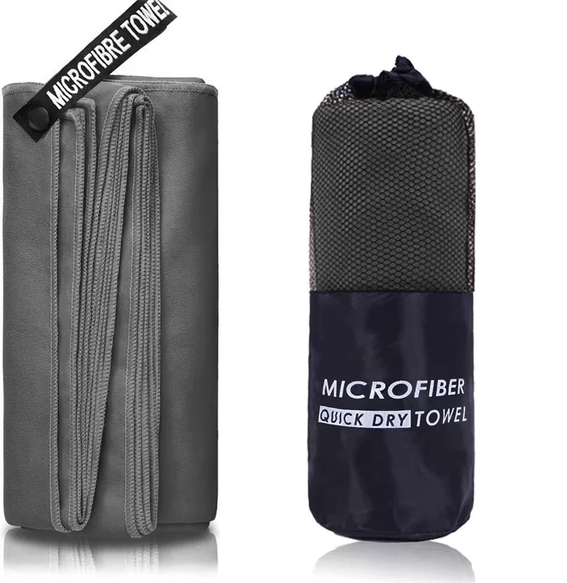 Quick-Drying Bath Towel 40x80/80x160CM Blue Grey Green Orange Strong Absorbent Microfiber Bathroom Washcloth Towels