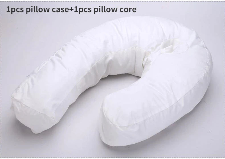 U-Shaped Side Sleepers Pillow Neck Back Pain Relieve Health Cushion Spine Protection Pillow Side Pillow Inflatable Leg Pillow