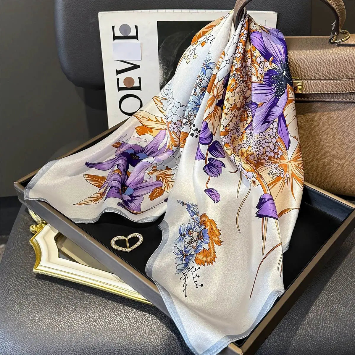 Foulard in Seta di Gelso a Stampe Fantasia