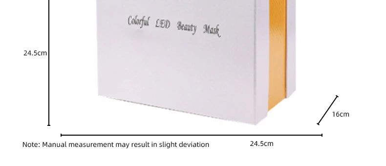7 Color LED Photon Face Mask Skin Rejuvenation Anti-Aging Neck Beauty Instrument for Acne, Wrinkles & Skin Tightening