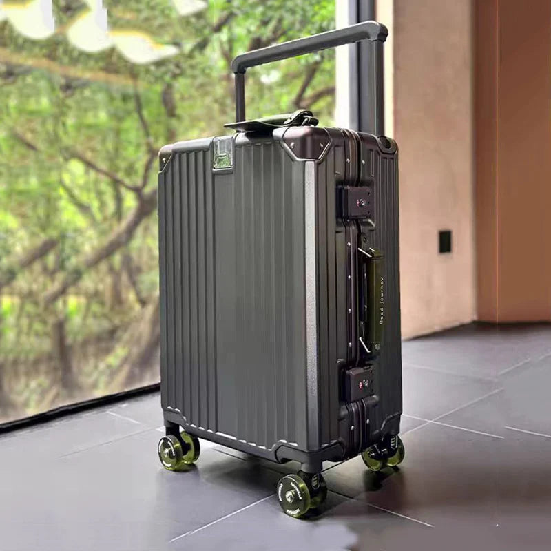 KLQDZMS Travel Luggage 24"26"28"30 Inch Women's Large Capacity Trolley Case 20 ”ABS+PC Boarding Case Men's Cabin Suitcase