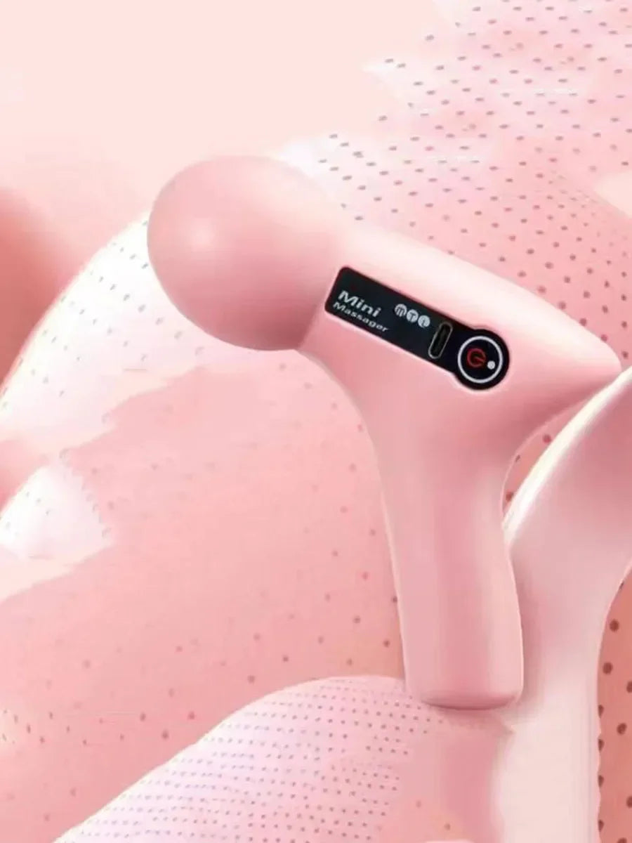 Original Mini Massage Massage LCD Screen 6 Heads Gun Muscle Massager Portable Electric Fascia Gun for Neck Foot Body Fascia Gun
