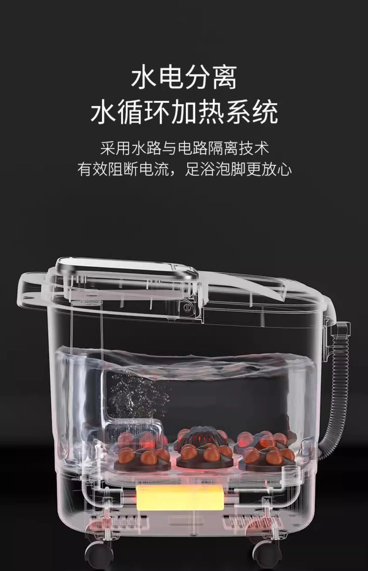 Portable Electric Foot Bath Bucket with Heating Constant Temperature and Automatic Massage for Home Use for Foot Spa Machine