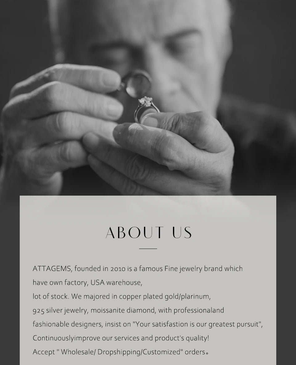 ATTAGEMS 2023 Round Moissanite Ring Real S925 Silver Stackable Rings for Women Pink and Blue Saphire Wedding Band Fine Jewelry