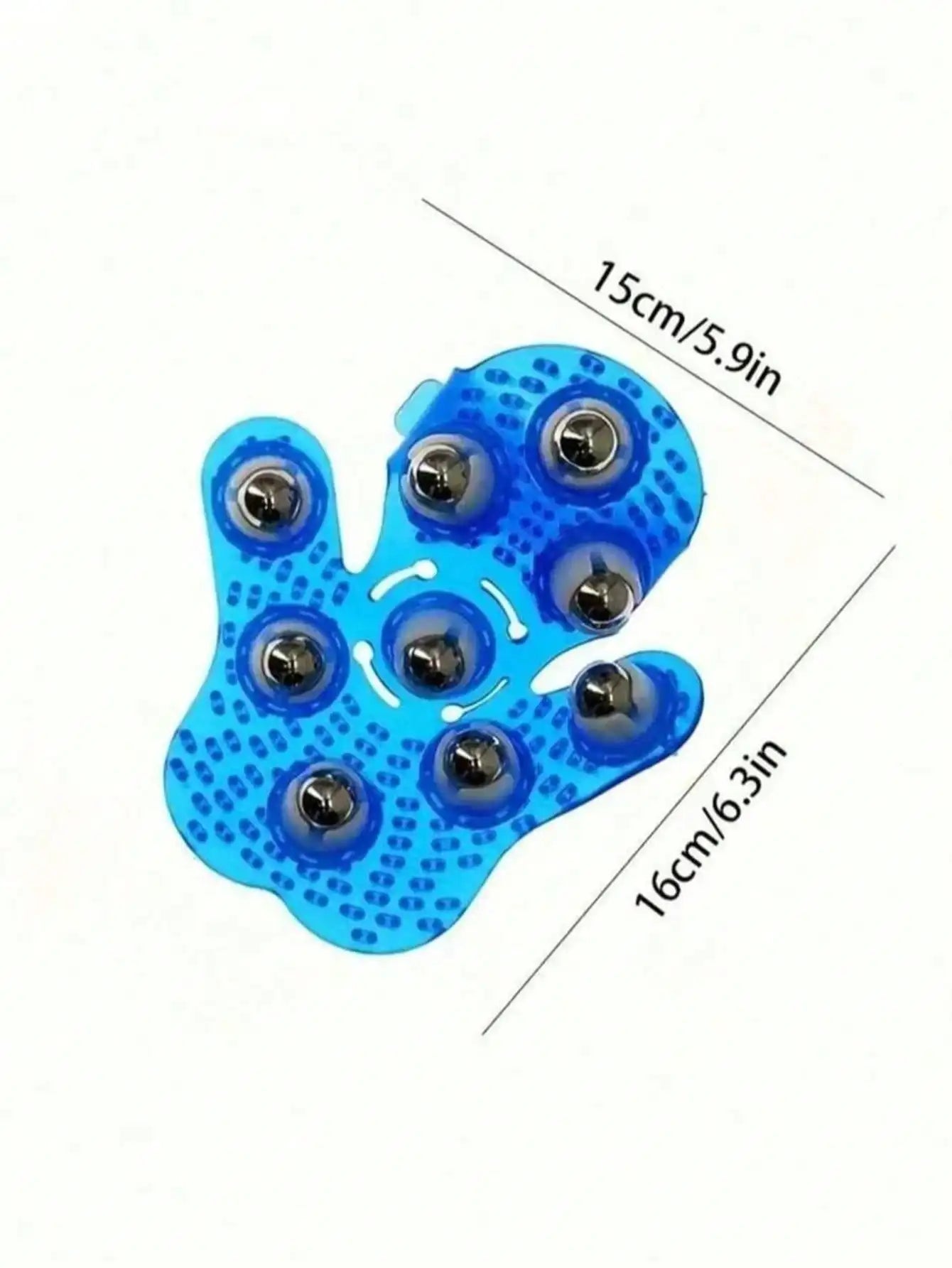 360° Rotating Silicone Body Massager With 9 Steel Balls - Full Body, Abdomen, Leg And Back Muscle Tool, Durable And Ergonomic