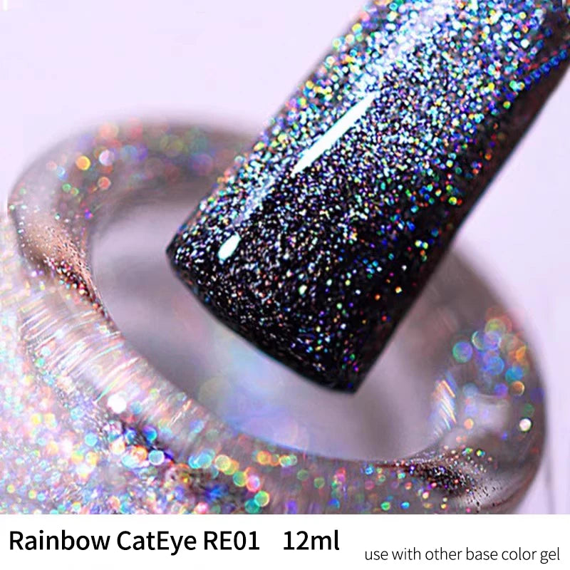 Cat Eye Gel Nail Polish - Magnetic Gel Set, Semi-permanent Varnish with Color, Gel Polish Set