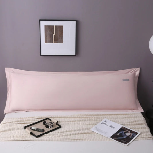 Solid Color Pillow Case Long Staple Cotton Pillowcase Washable Envelope Style Pillow Protector Cover For Bedroom Sleeping